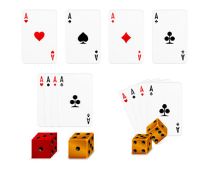 cards and dice