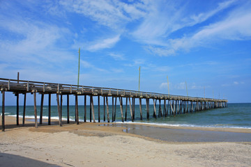 pier on Rodanthe beach