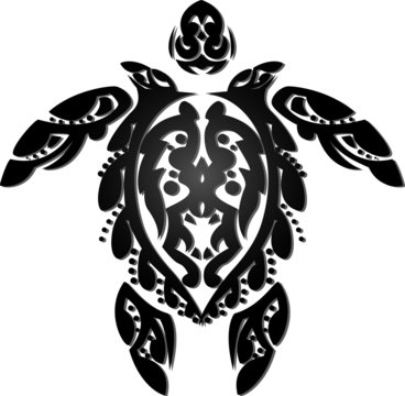 Tribal Tattoo Turtle