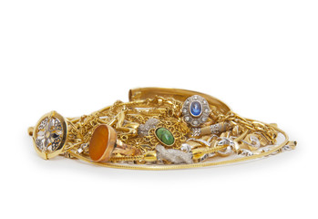 Large collection of gold jewellery