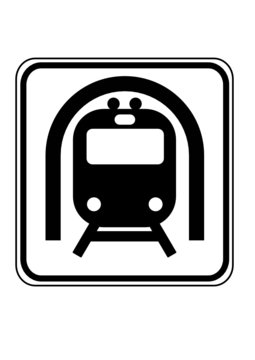 Schild U Bahn