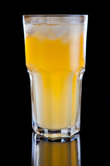 Limburgish lemonade cocktail isolated on black