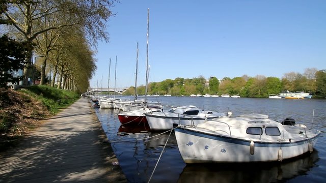 Ponton sur les bords de l'Erdre - Nantes