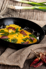 frittata with spinach