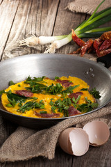 fresh made omlette