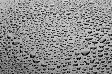 water drops on black