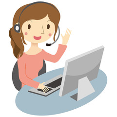 オペレーターの女性