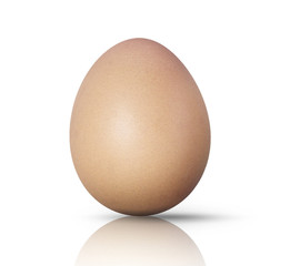 egg isolated on white background with