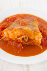 fish with tomato and tomato sauce