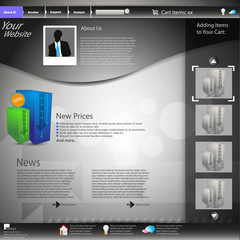 Shop web page template