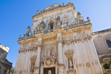 Basilica Church of St. Giovanni Battista. Lecce. Puglia. Italy.