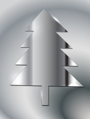 Fototapeta premium Simple vector christmas tree