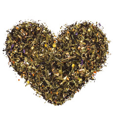 Heart from green tea