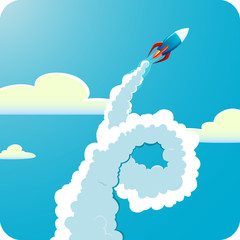 Flying rocket © maxicam