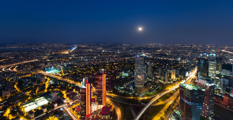 aerial view at Istanbul city Turkey