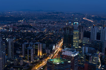 Obraz premium aerial view at Istanbul city Turkey