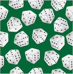 seamless pattern of dice