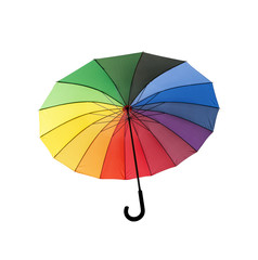 Regenschirm in Regenbogenfarben