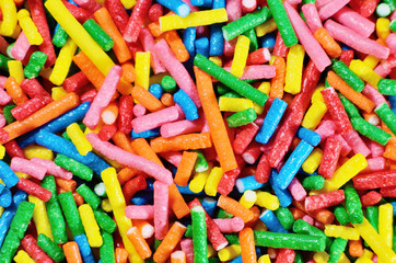Multicolor sprinkles confectionery