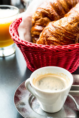 coffee and croissants