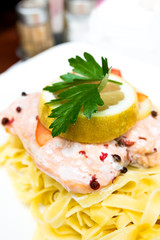 pasta with salmon