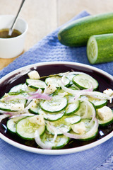Cucumber with Feta salad