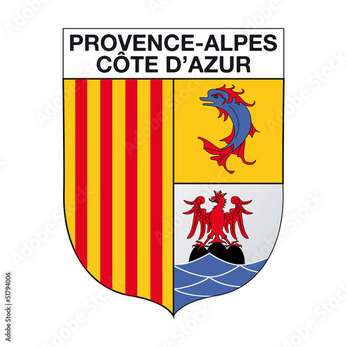 "Blason ProvenceAlpesCôte d'Azur" fichier vectoriel libre de droits sur la banque d'images
