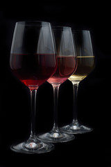 Red cherry and white wine