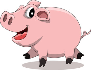 fat pig cartoon