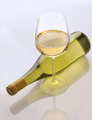 A set of white wine
