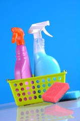 Washing concept on saturated background
