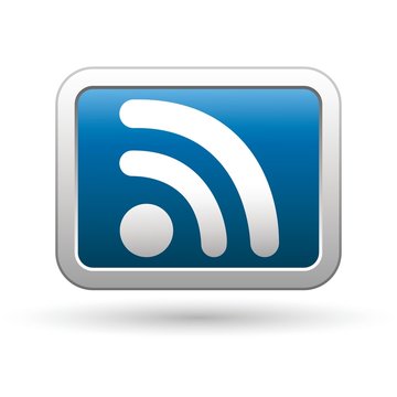 Rss icon. Vector illustration
