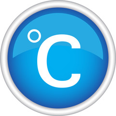 Круглый знак с изображением температуры