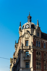 Tenement built in neo-baroque architectural style in Katowice