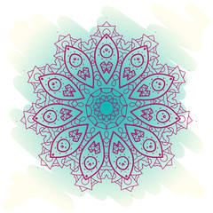Oriental mandala motif. What is karma?