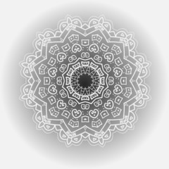 Oriental mandala motif what is karma?