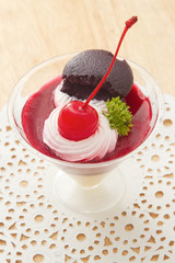 cherry cheesecake