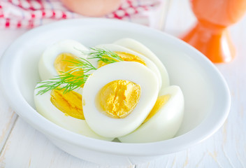 boiled eggs