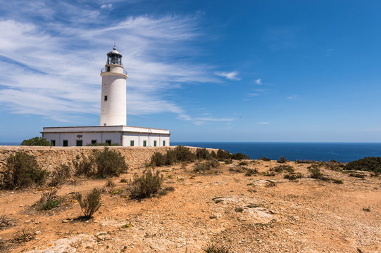 Formentera La Mota lighthouse mediterranean Sea