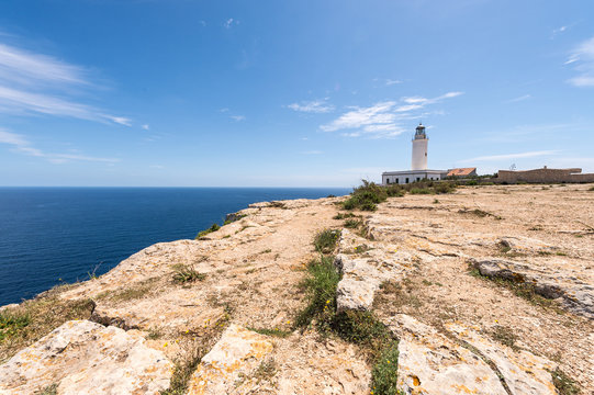 Formentera La Mota lighthouse mediterranean Sea
