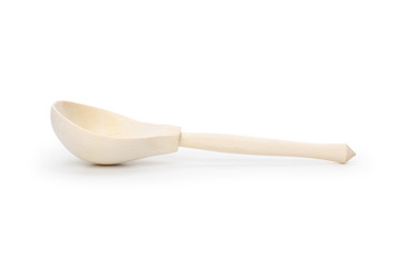 wooden spoon, isolated on white background