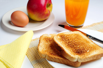 Breakfast with toast