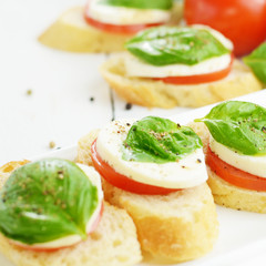 Caprese sandwiches