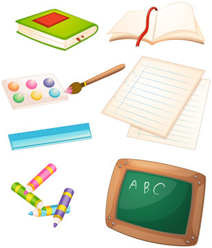 Different things used in the school