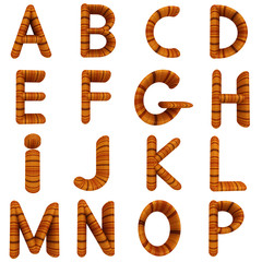 Wooden Alphabet set