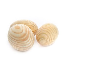 Wooden eggs