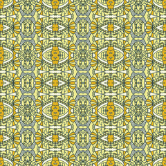 Seamless Colorful Retro Pattern Background