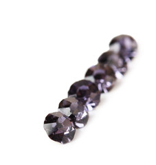 Beautiful gem stones, isolated on white