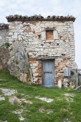 Abandoned stone house