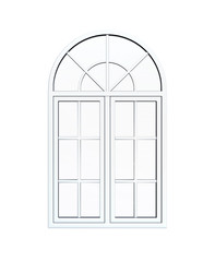 Plastic arch window